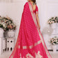 Vedant Vastram Soft Litchi Silk Banarasi Silk Saree - Rani | Swadesiicart