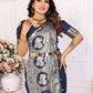 Vedant Vastram Soft Litchi Silk Banarasi Silk Saree - Navy | Swadesiicart