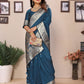 Vedant Vastram Soft Litchi Silk Banarasi Silk Saree - Morpich | Swadesiicart