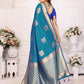 Vedant Vastram Soft Litchi Silk Banarasi Silk Saree - Rama | Swadesiicart