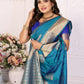 Vedant Vastram Soft Litchi Silk Banarasi Silk Saree - Rama | Swadesiicart