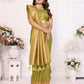 Vedant Vastram Soft Litchi Silk Banarasi Silk Saree - Mahendi | Swadesiicart