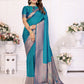 Vedant Vastram Soft Litchi Silk Banarasi Silk Saree - Rama | Swadesiicart