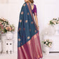 Vedant Vastram Soft Litchi Silk Banarasi Silk Saree - Morpich | Swadesiicart