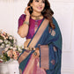 Vedant Vastram Soft Litchi Silk Banarasi Silk Saree - Morpich | Swadesiicart