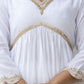 The52 White Women's Gorgeous Embroidered Chanderi Fabric Straight Kurta, Pant and Dupatta Set - Swadesiicart