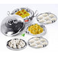 Sumeet Stainless Steel Kadhai Set with Lid and 5 Plates - Swadesiicart