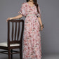 Ahalyaa Women's Traditional wear Dress - Brown | Swadesiicart
