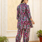 Yufta Multi Leaf Print Cotton Co-Ord Set - Swadesiicart