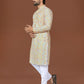 Anaita Multi Lucknowi Silk Straight Kurta