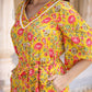 Yufta Mustard Printed Jumpsuit - Swadesiicart