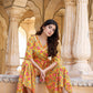 Yufta Mustard Printed Jumpsuit - Swadesiicart