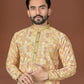 Anaita Yellow Lucknowi Silk Straight Kurta