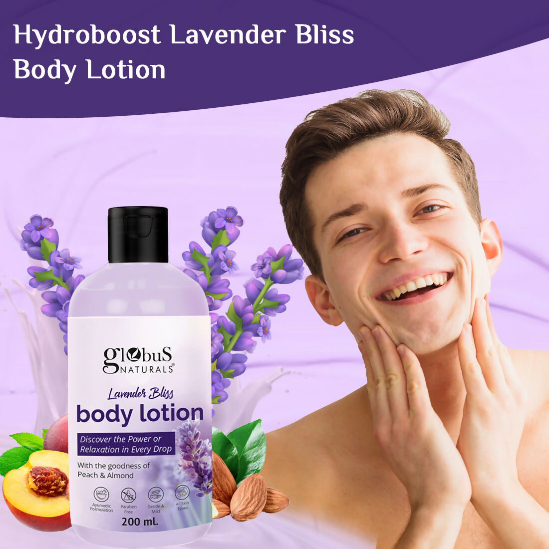 Globus Naturals Lavender Bliss Body Lotion | Swadesiicart