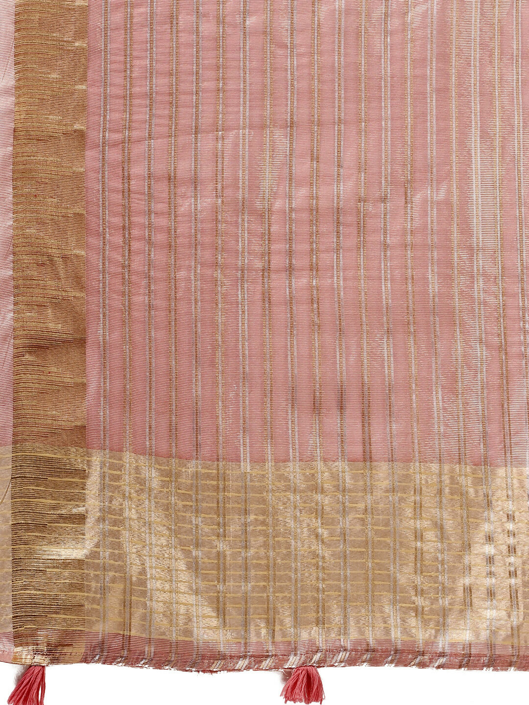 Shree Shyam Fashion Organza Pink Saree