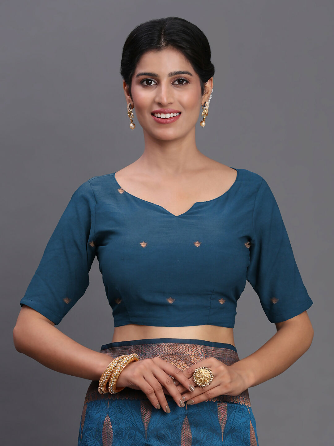 Shree Shyam Fashion Silk Peach Saree