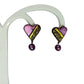 Terracotta Heart-Shape Ear Studs