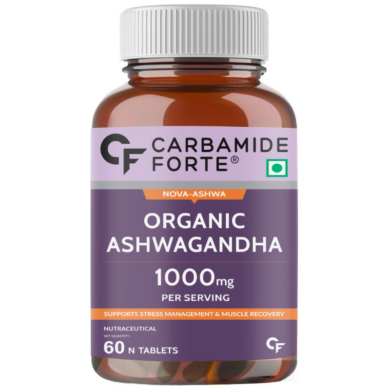 Carbamide Forte Organic Ashwagandha 1000mg Tablets | Swadesiicart