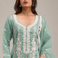 Anaita Light-green Embroidered Silk Stitched Salwar Suit