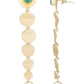 Joban Fashion Women Long Pattern Matte Gold Earrings | Swadesiicart