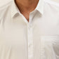 Ramraj Cotton Mens Half Sleeve Formal 100 % Cotton White Shirt | Swadesiicart