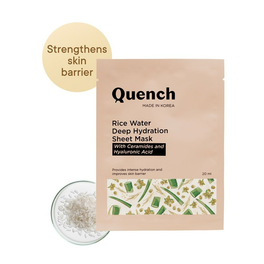 Quench Rice Water Deep Hydration Sheet Mask | Swadesiicart
