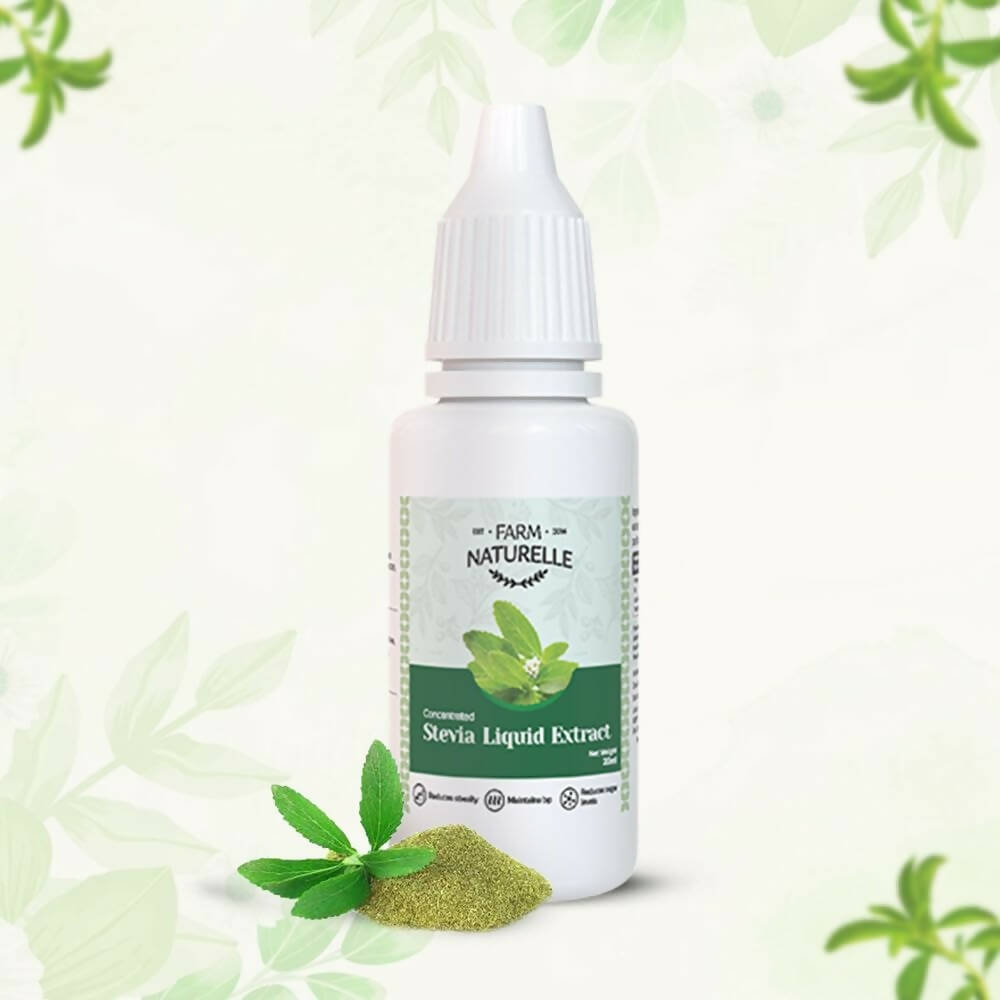 Farm Naturelle Concentrated Stevia Extract Liquid Drops - Swadesiicart