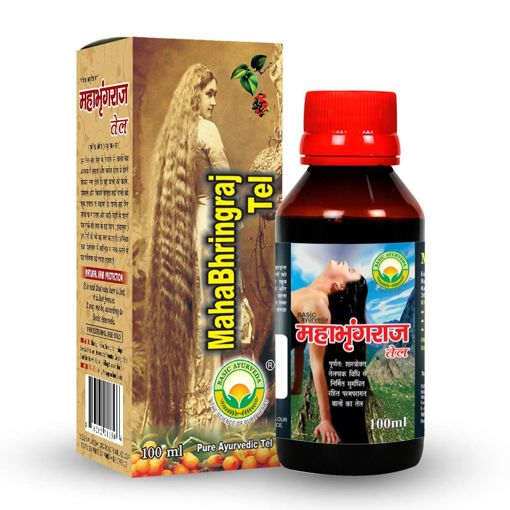 Basic Ayurveda Maha Bhringraj Tel - Swadesiicart