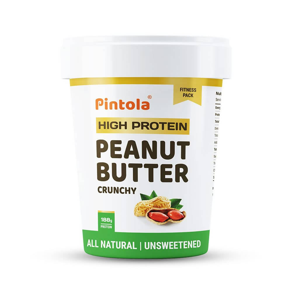 Pintola High Protein Natural Crunchy Peanut Butter