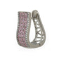 Pink Hoops Earrings- Ruby Raang | Swadesiicart