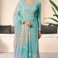 Anaita Aqua blue Embroidered Silk Stitched Salwar Suit