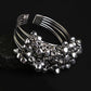 Mominos Fashion Johar Kamal Oxidised Silver Ghungroo Bracelet