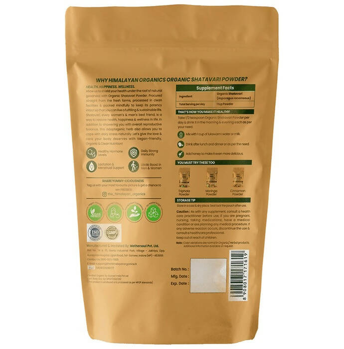 Himalayan Organics Shatavari Powder | Swadesiicart