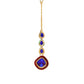 Ruby Raang Blue Meenakari Kundan Maang Tikka | Swadesiicart