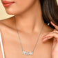 VOJ Women Beads Stainless Steel Sliver-Plated Chain with Star-Shape Pendant - Swadesiicart