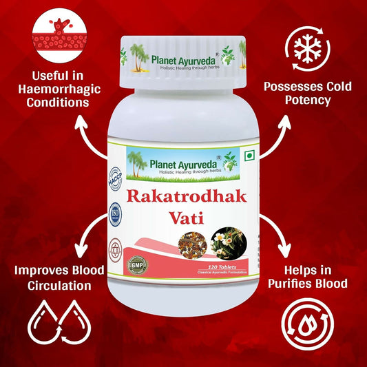 Planet Ayurveda Rakatrodhak Vati | Swadesiicart
