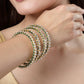 NVR Women's Set Of 4 Gold-Polished Kundan-Studded Traditional Bangles - Swadesiicart