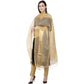 A R Silk VNS Tissue Zari Fancy Dupatta Golden Color Dupatta or Chunni