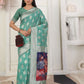 Shree Shyam Fashion Linen Cotton Rama Green Saree