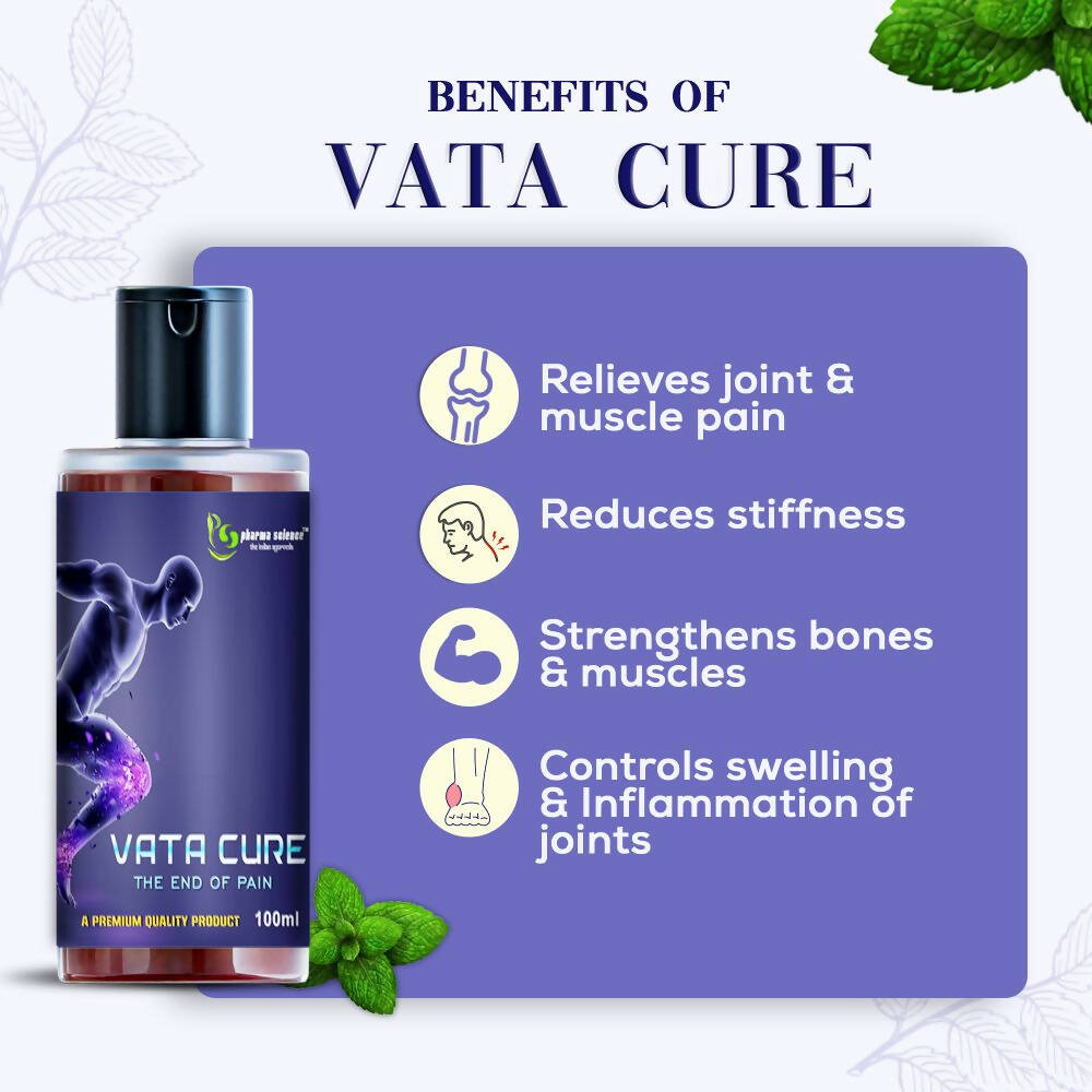 Pharma Science Vata Cure Joint & Muscle Pain Relief Oil - Swadesiicart