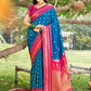 Shree Shyam Fashion Blue Soft Silk Saree