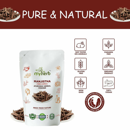 Myherb Pure Natural Organic Manjistha Powder - Swadesiicart