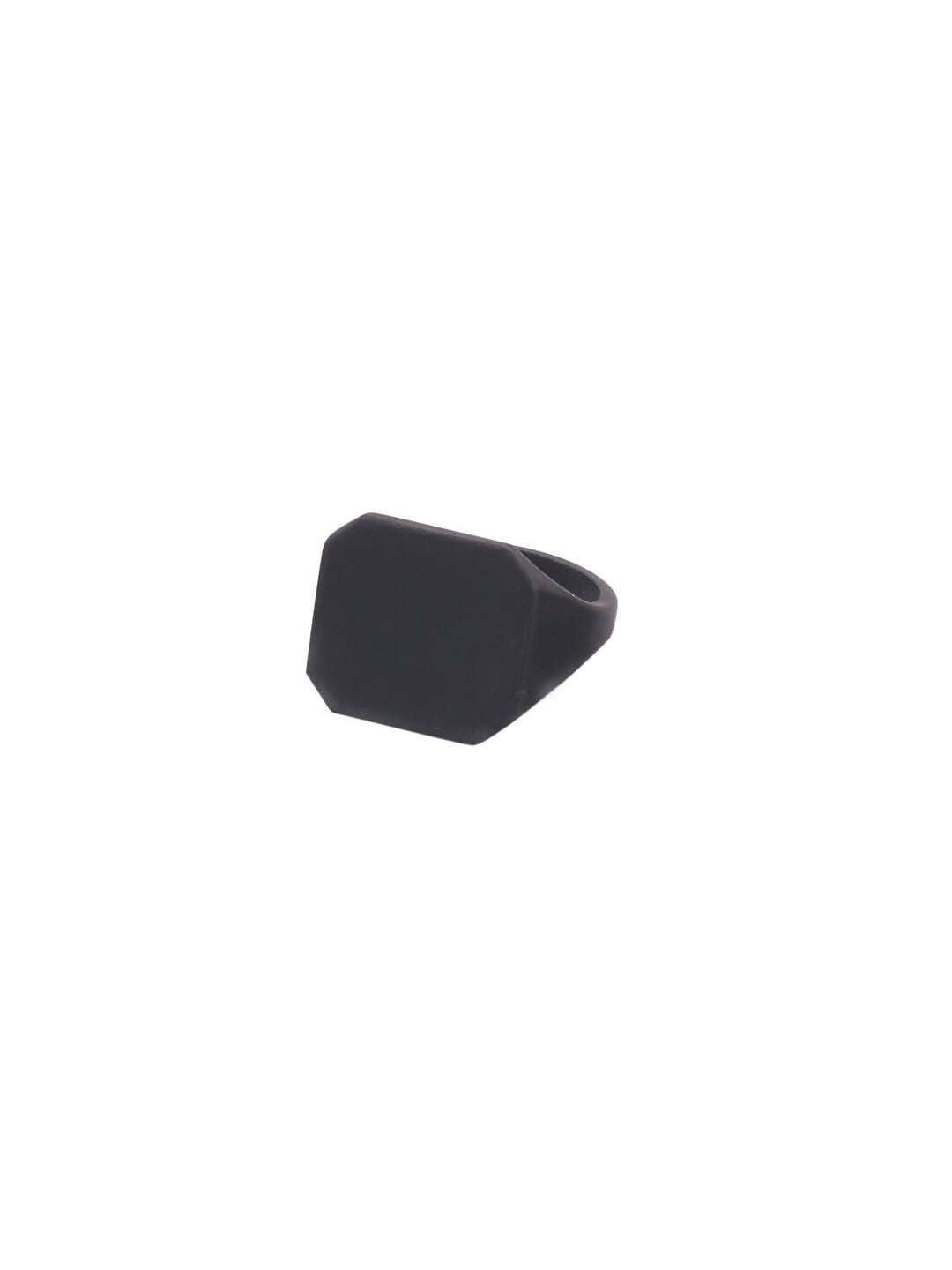 NVR Men's Set of 2 Black Rhodium-Plated Finger Ring - Swadesiicart