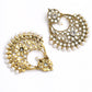 Mominos Fashion Johar Kamal Beautiful Golden And White Beaded Earrings - Swadesiicart