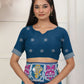 Shree Shyam Fashion Silk Blend Teal Blue Saree