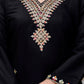 The52 Black Women's Beautiful Viscose Chanderi Fabric Embroidered Work Straight Kurta Pant and Dupatta Set - Swadesiicart