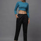 Juniper Women's Black Solid Straight Slim Pant | Swadesiicart