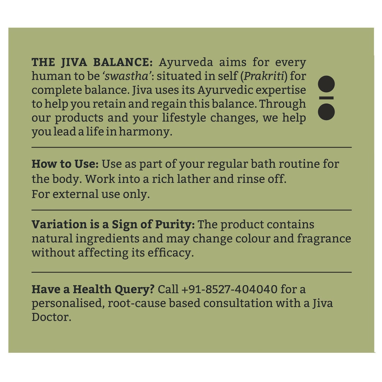Jiva Ayurveda Olive Moisturising Soap - Swadesiicart