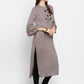 NOZ2TOZ Women Grey Rayon Kurti (1pc) - Swadesiicart