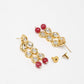 Stone Kundan Earrings - Ruby Raang - Swadesiicart